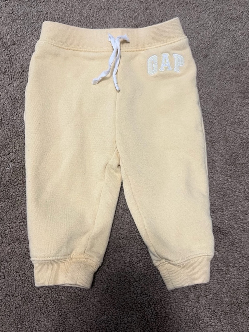 GAP Cream Drawstring Sweatpants for Kids